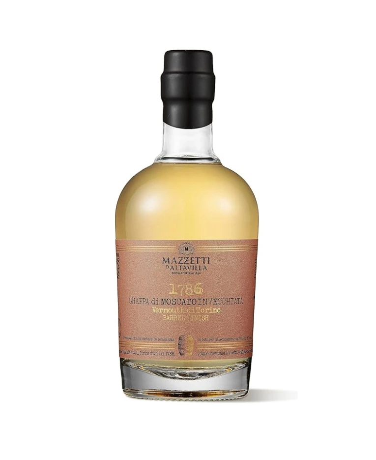 Grappa di Moscato Invecchiata Vermouth di Torino Barrel Finish - Mazzetti d'Altavilla