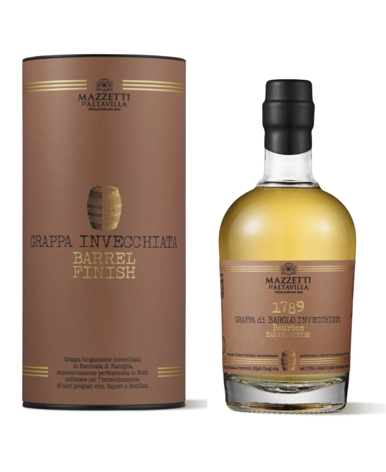 Grappa di Barolo Invecchiata 1789 Bourbon Barrel Finish - Mazzetti d'Altavilla